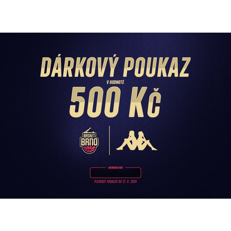 Dárková poukázka Basket Brno - 500 Kč